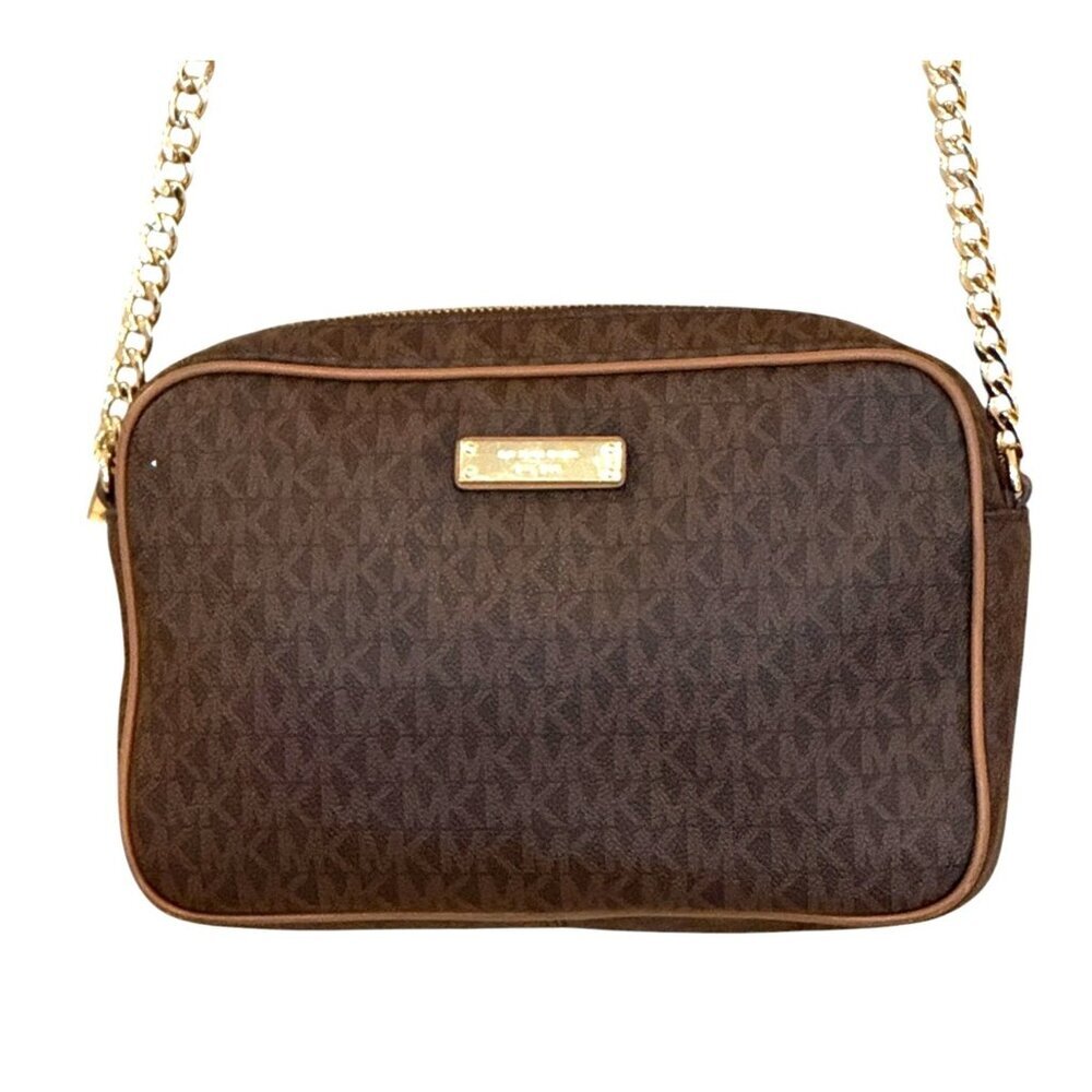 Michael Kors Women's Jet Set Logo Crossbody Shoulder Bag